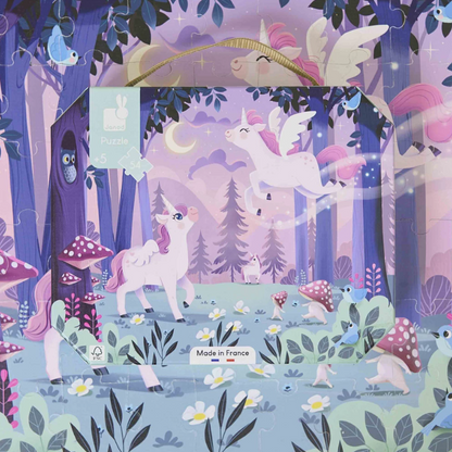 Janod Puzzel Eenhoorns – 54 stukjes