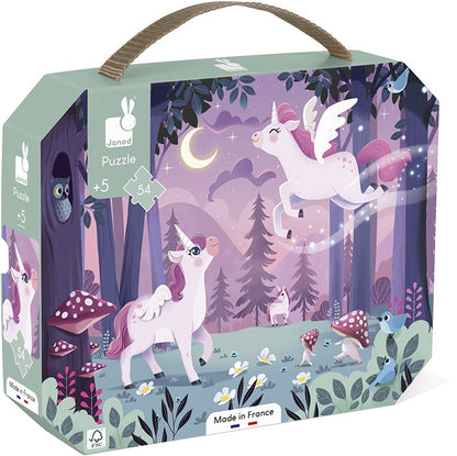 Janod Puzzel Eenhoorns – 54 stukjes