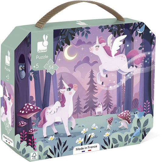 Janod Puzzel Eenhoorns – 54 stukjes
