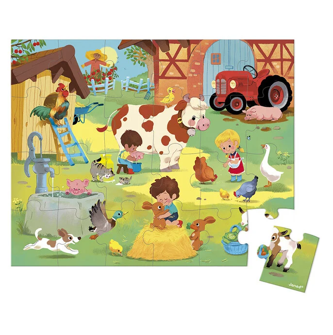 Janod Puzzel - Op de Boerderij 24 stukjes