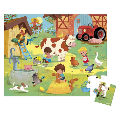 Janod Puzzel - Op de Boerderij 24 stukjes