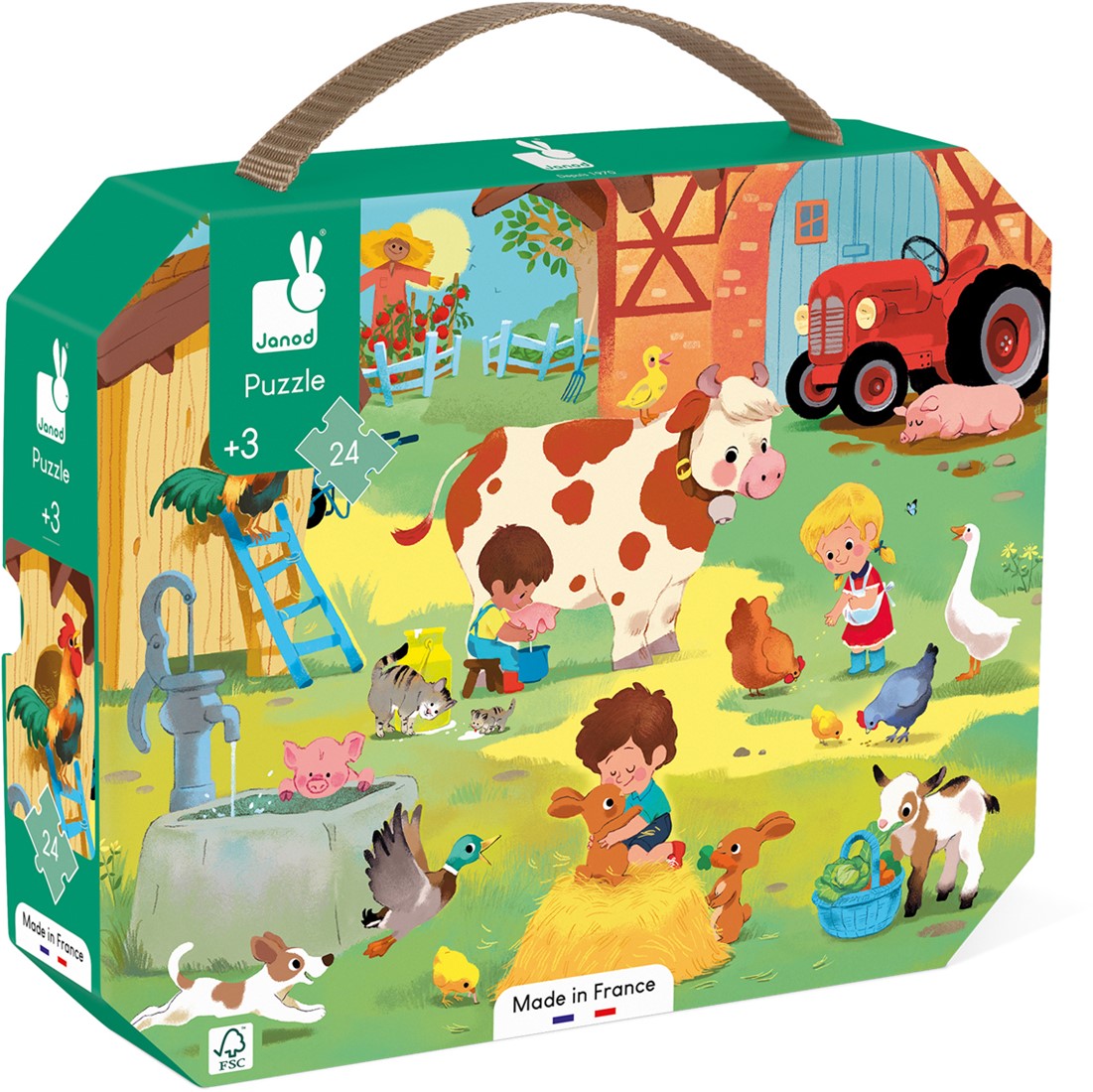 Janod Puzzel - Op de Boerderij 24 stukjes