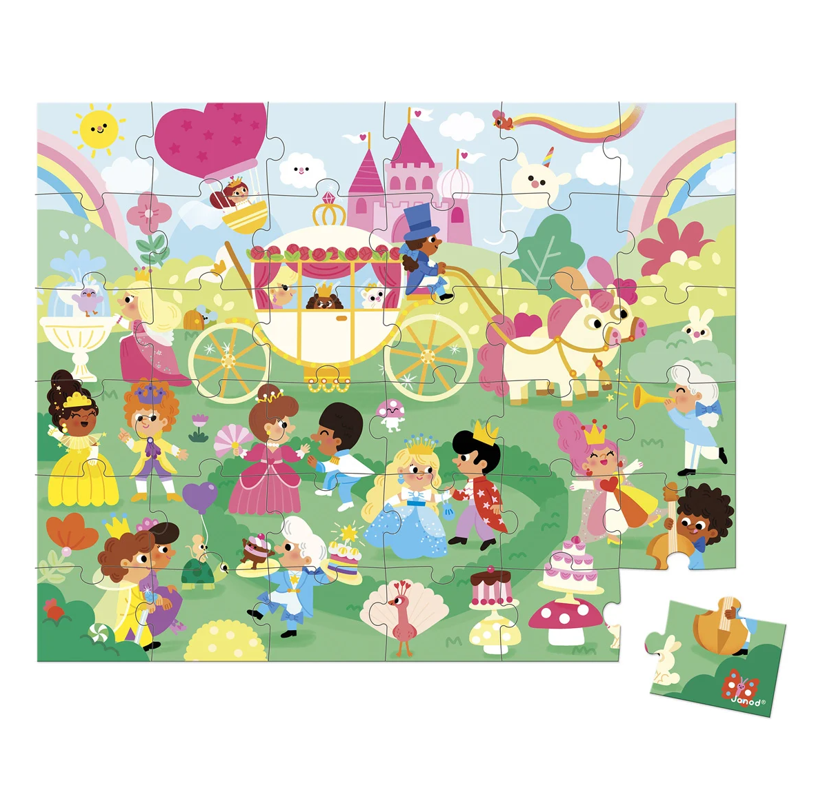 Janod Puzzel Prinsessen – 36 stukjes
