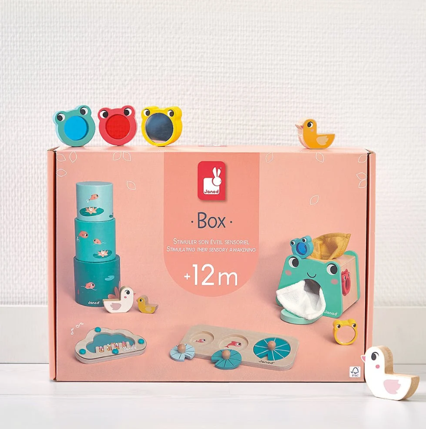 Janod Box 12 maanden zintuigelijke waarneming