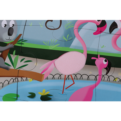 Janod Voelpuzzel Zoodieren – 20 stukjes
