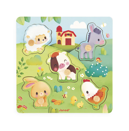 Janod Houten Voelpuzzel Boerderij – vanaf 18 maanden