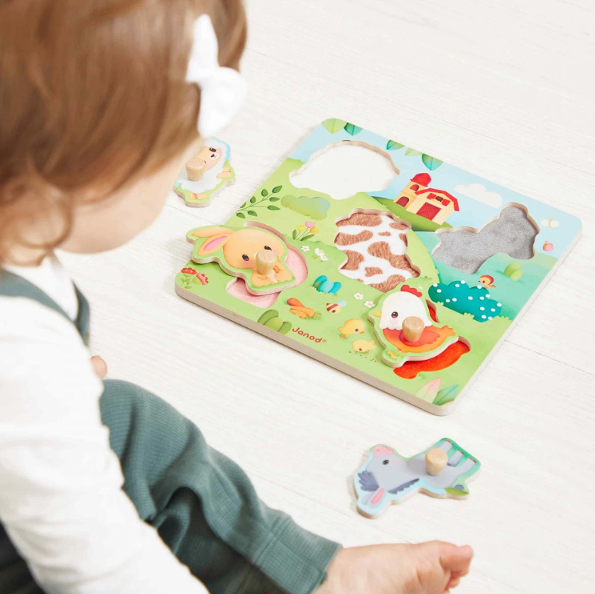 Janod Houten Voelpuzzel Boerderij – vanaf 18 maanden