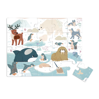 Janod Voelpuzzel Noordpool – 20 stukjes