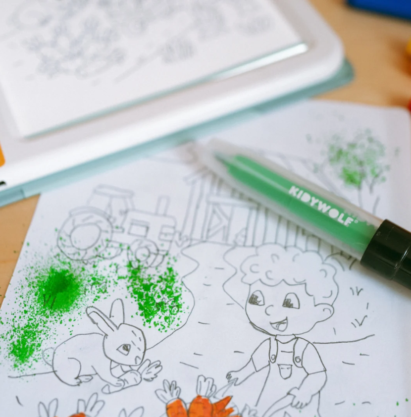 KIDYDRAW-PAD KIT Glitterset