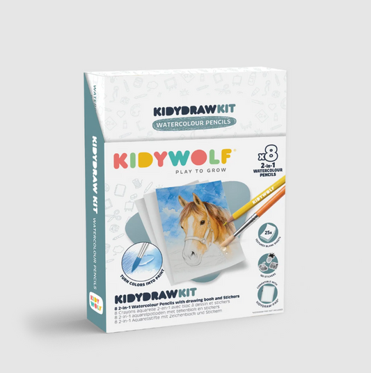 KIDYWOLF KIDYDRAW-PAD KIT Aquarelset