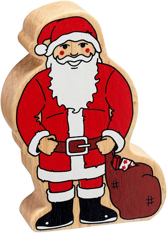 Kerstman houten figuur