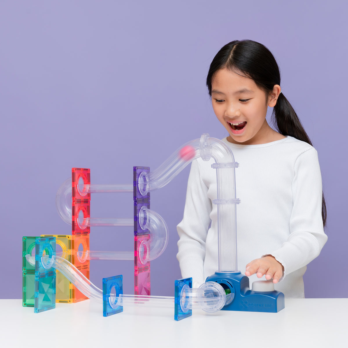 De Connetix Ball Run Launcher Pack is een must have voor spelende kinderen
