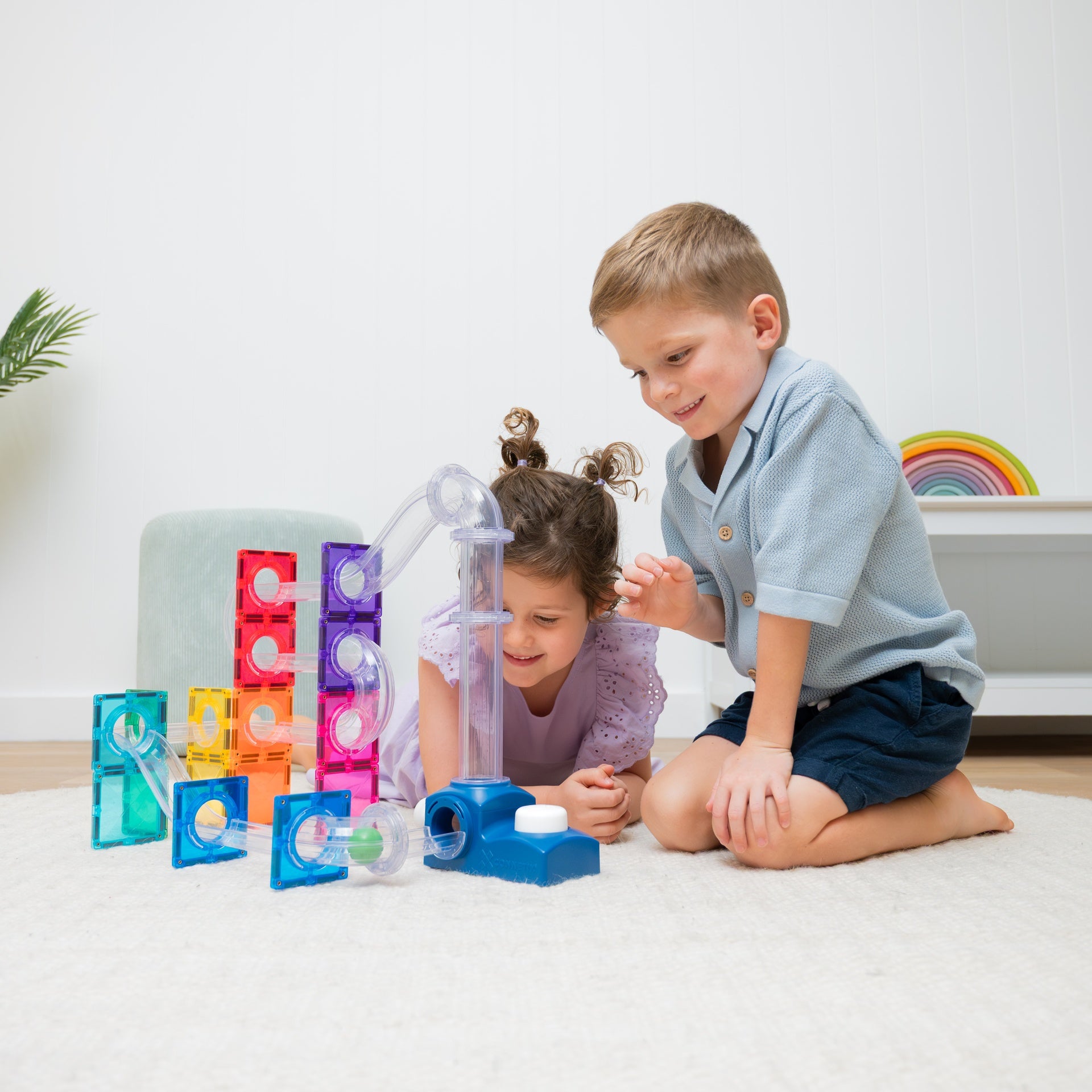 De Connetix Ball Run Launcher Pack is een must have voor spelende kinderen