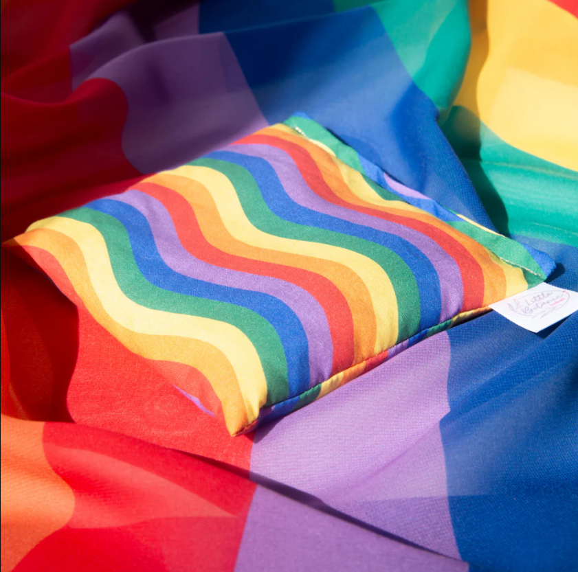 Sensorische pittenzakjes Little Botanic Label - Regenboog + waves 7 st
