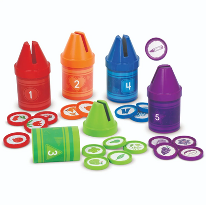 Learning Resources Rainbow Counting Crayons