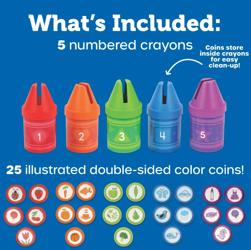 Learning Resources Rainbow Counting Crayons