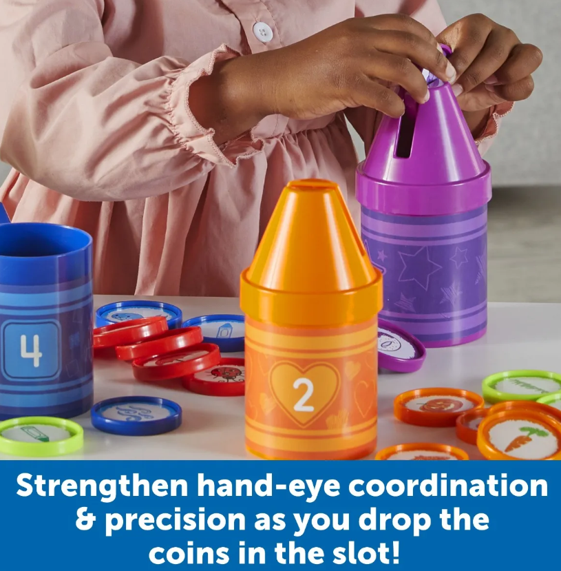 Learning Resources Rainbow Counting Crayons