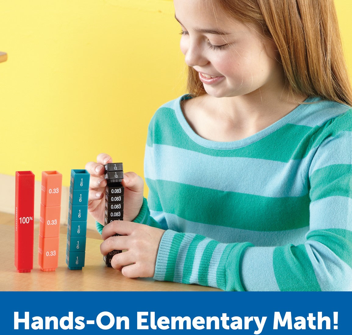 Learning Resources Fraction Tower® Equivalency Cubes