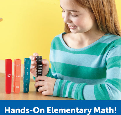 Learning Resources Fraction Tower® Equivalency Cubes