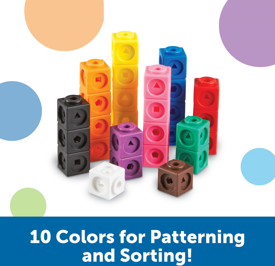 Learning Resources - MathLink® Cubes (set van 100 rekenblokjes)