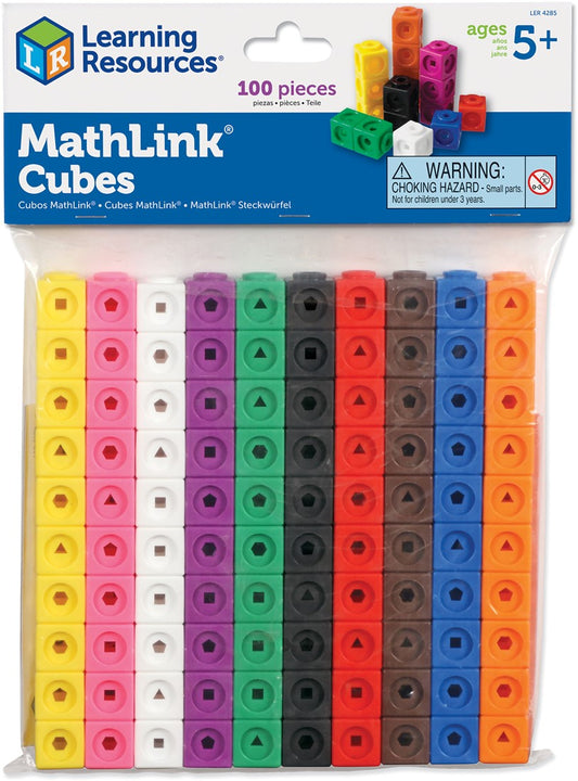 Learning Resources - MathLink® Cubes (set van 100 rekenblokjes)