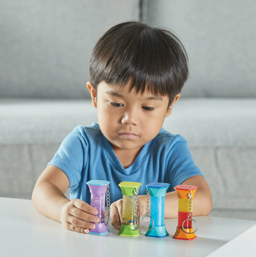 Learning Resources - Sensorische Flesjes met Sleutelhanger (set van 4)