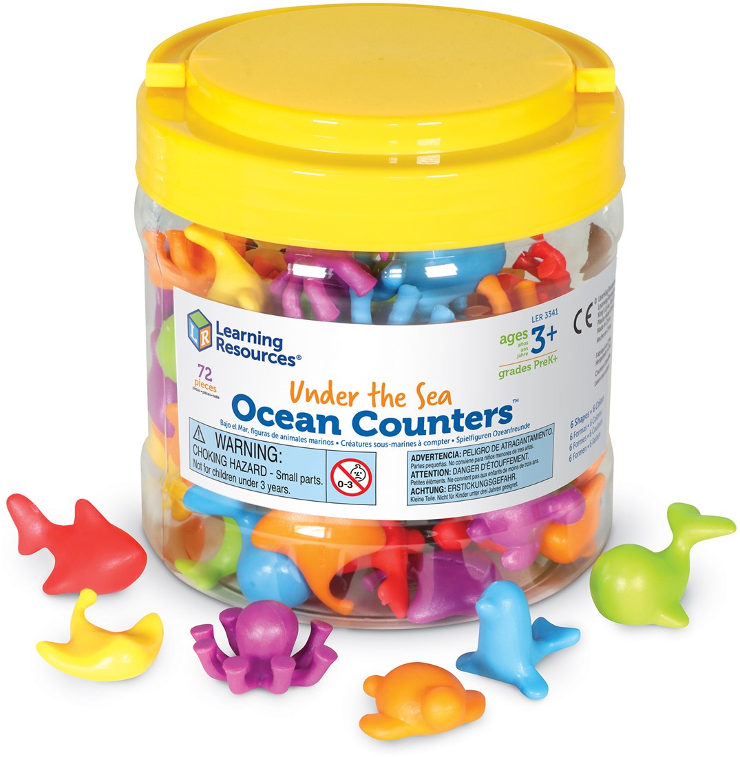 Zeedieren sorteerfiguren