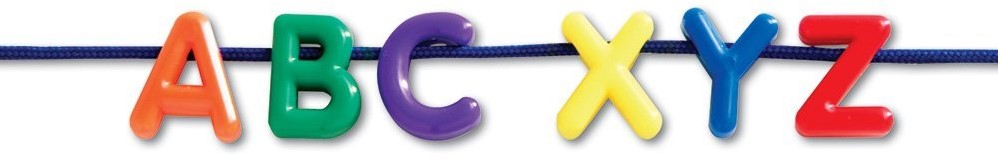Learning Resources Rijgletters Hoofdletters - 260 alfabetkralen met 15 veters