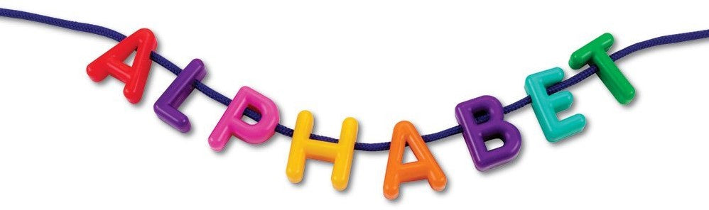 Learning Resources Rijgletters Hoofdletters - 260 alfabetkralen met 15 veters