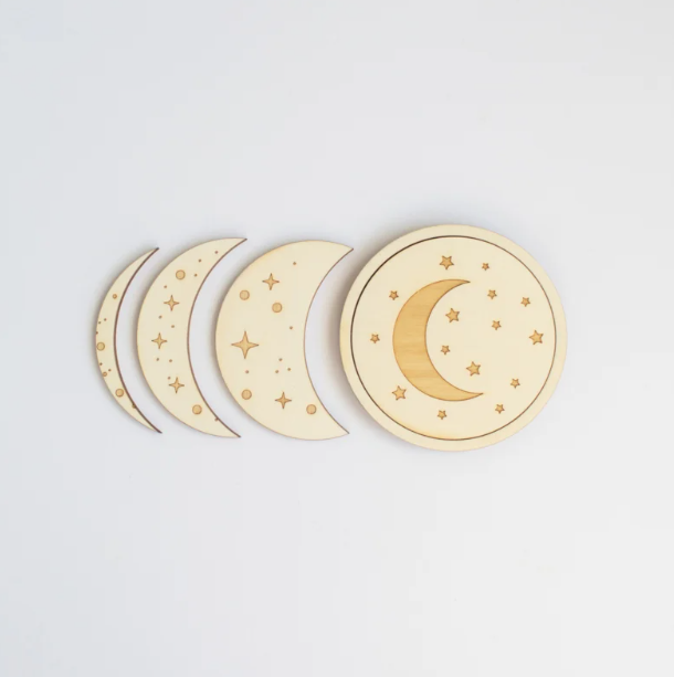 Speeltray miniset - maanfases (puzzel)