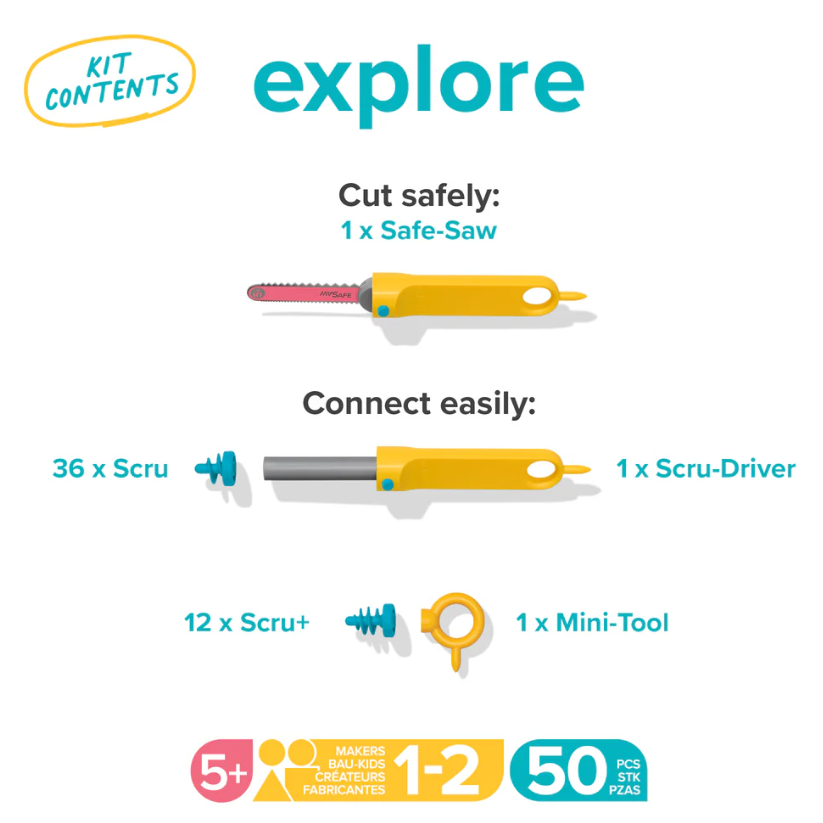 Makedo Explore kit (50 stuks)