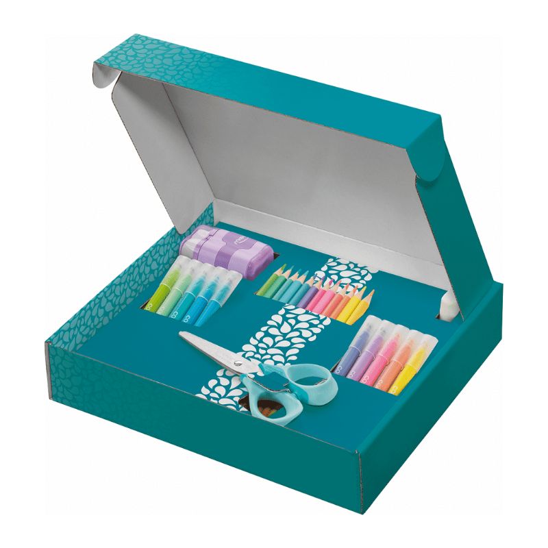Maped creatieve koffer - complete teken- en schoolset in pastelkleuren