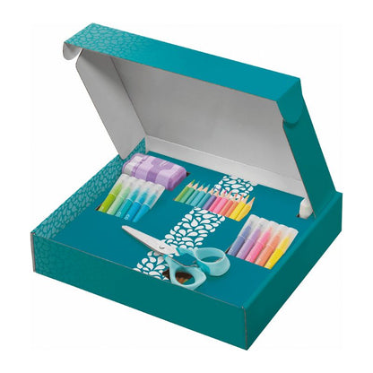Maped creatieve koffer - complete teken- en schoolset in pastelkleuren