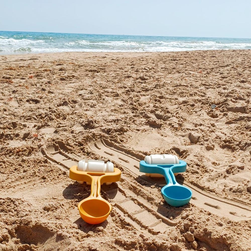 Zandroller met schep