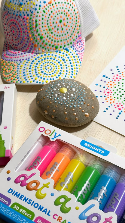 Ooly Dot-A-Lot 3D Dimensional Craft Paint (8 stuks)