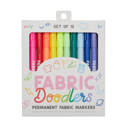 Ooly Fabric Doodlers Markers - Textielstiften