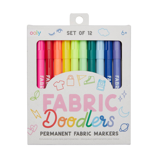 Ooly Fabric Doodlers Markers - Textielstiften