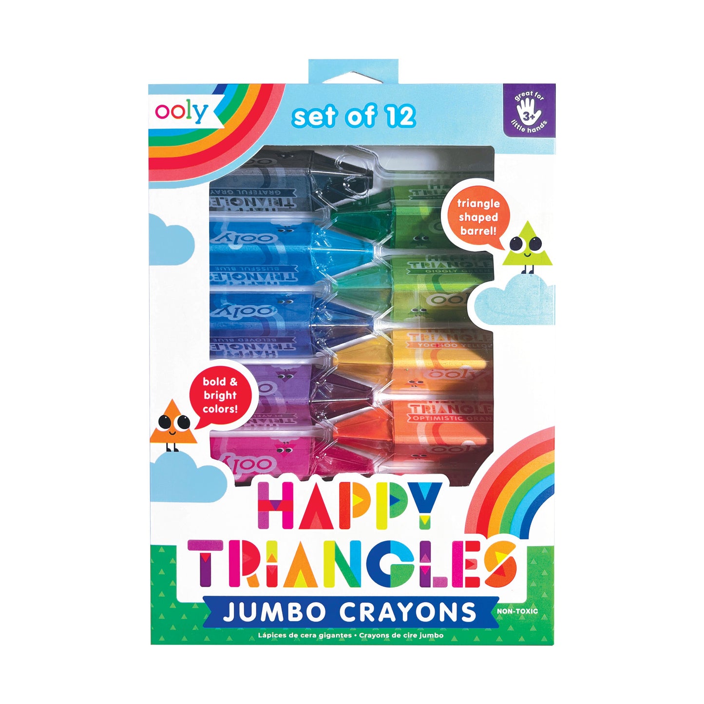 Ooly Happy Triangles - Jumbo Waskrijtjes