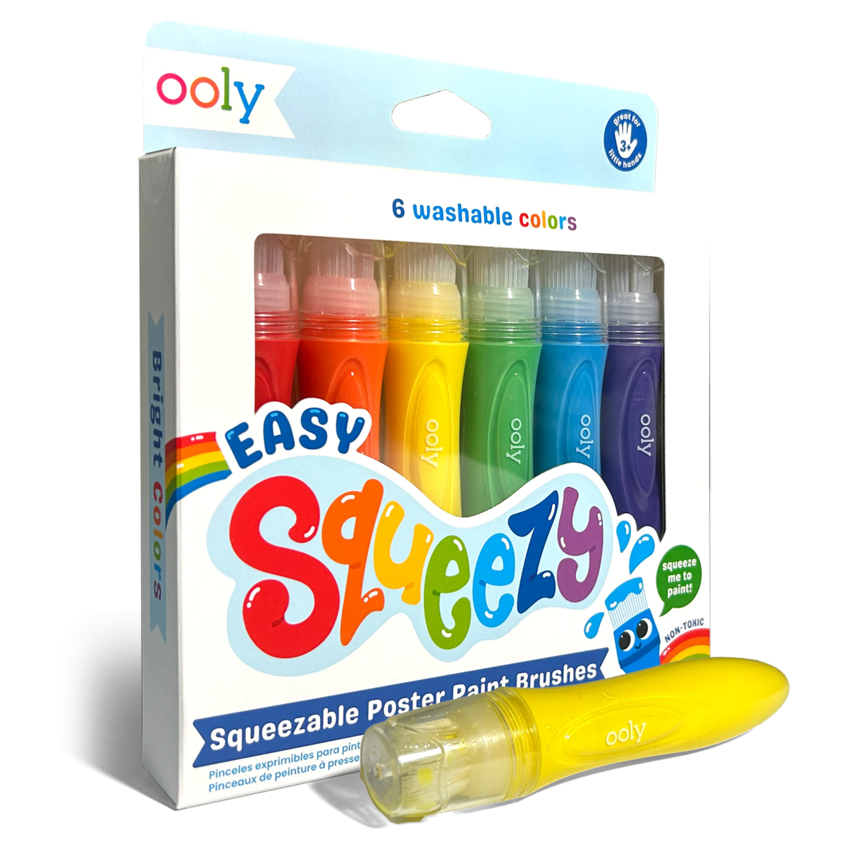 Ooly Squeezable Poster Paint Brushes - Knijpbare Verfpenselen