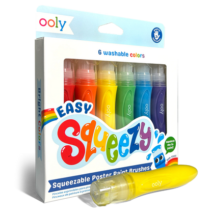 Ooly Squeezable Poster Paint Brushes - Knijpbare Verfpenselen