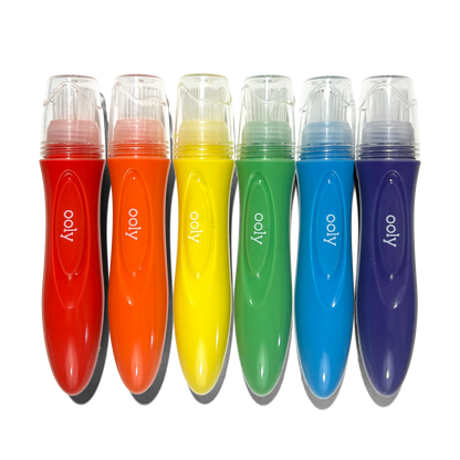 Ooly Squeezable Poster Paint Brushes - Knijpbare Verfpenselen