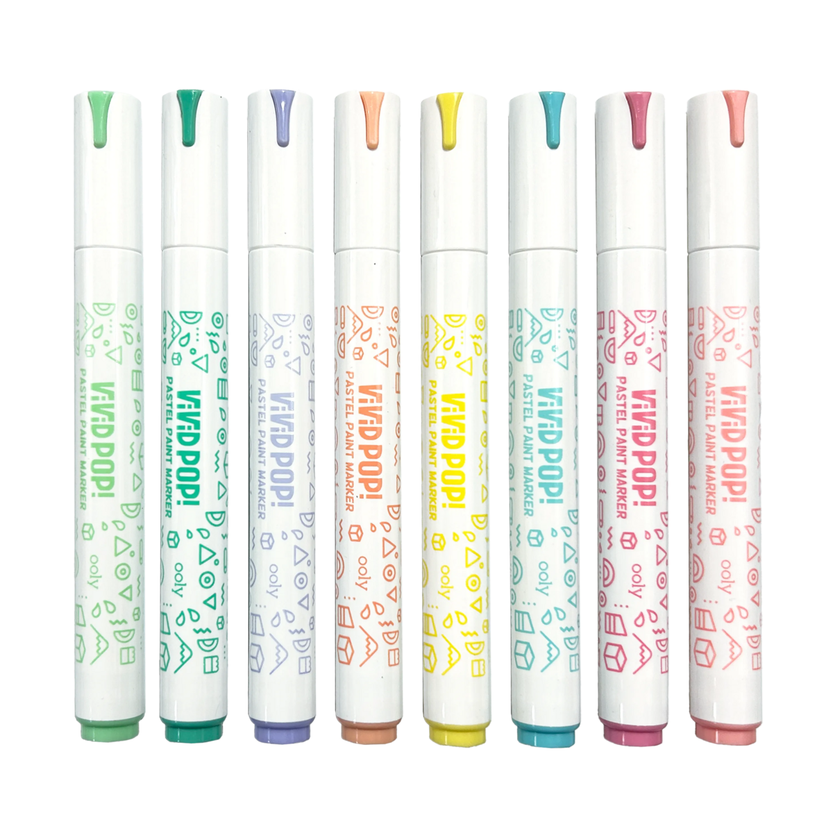 Ooly Vivid Pop Paint Markers Pastel (8 stuks)