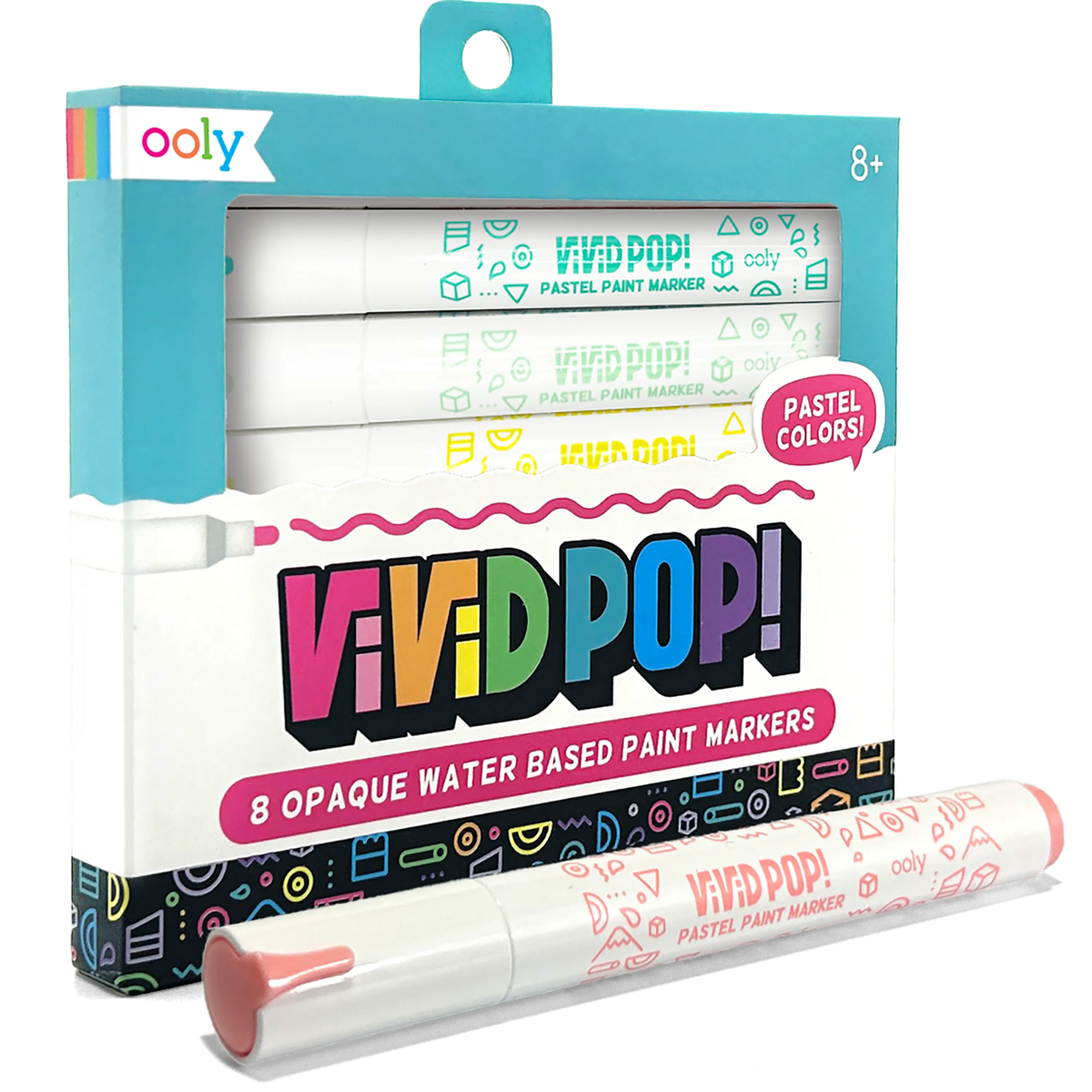 Ooly Vivid Pop Paint Markers Pastel (8 stuks)