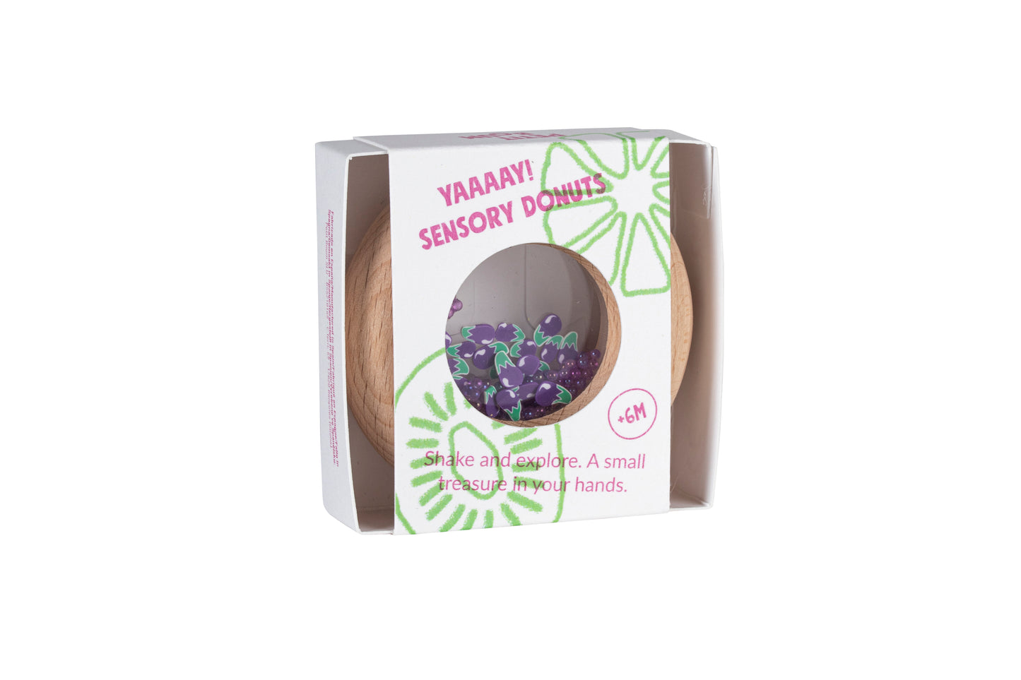 Sensorische donut aubergine