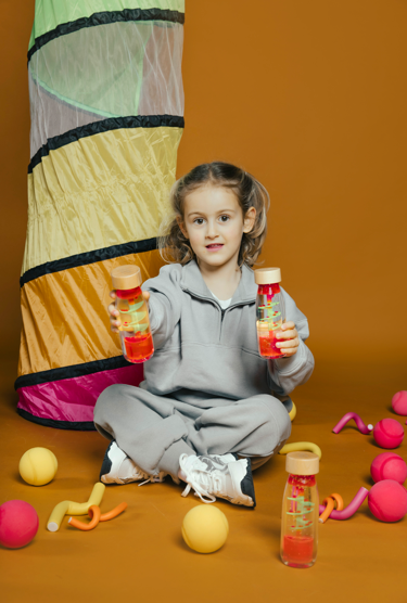 Sensorische fles spiraal roze