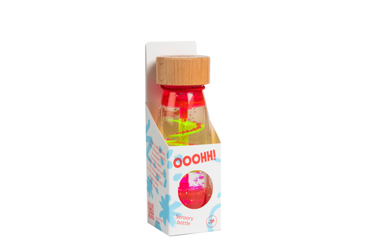 Sensorische fles spiraal roze