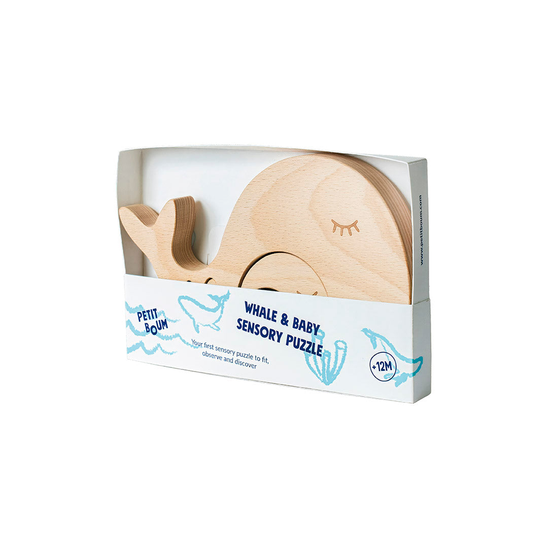 Sensorische puzzel - walvis en baby