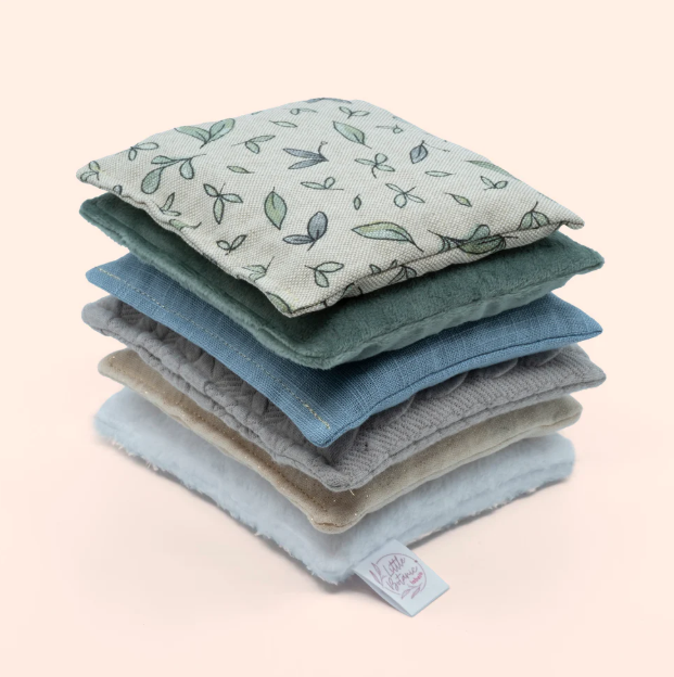 Sensorische pittenzakjes Little Botanic Label - Green Jeans 6st