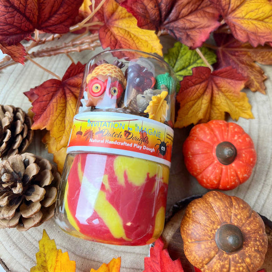 Play Pot met natuurlijk speeldeeg - Herfst