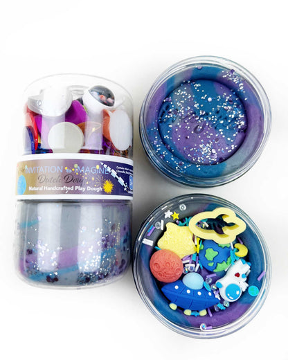 Play Pot met natuurlijk speeldeeg - Fly me to the moon